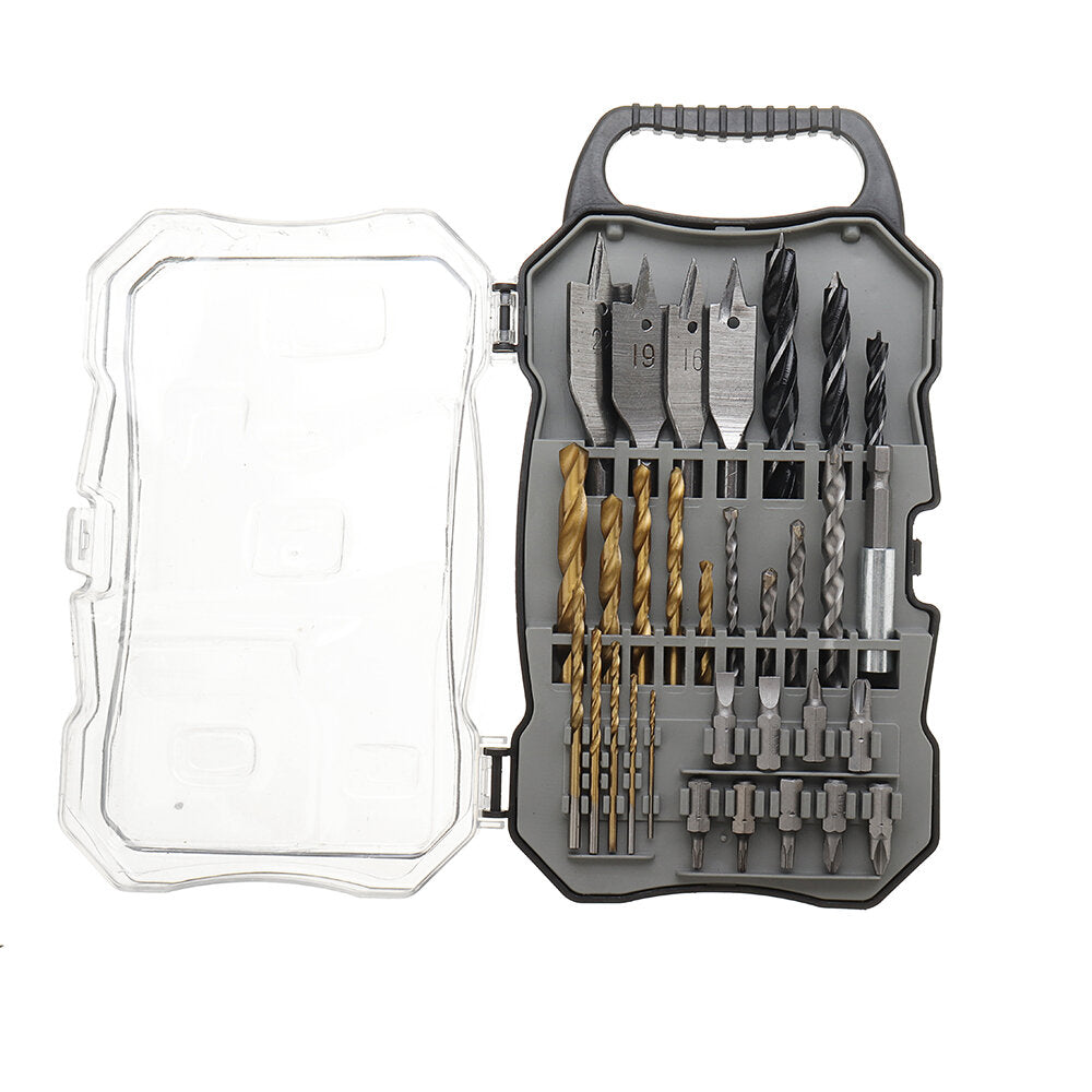 31-delige titanium gecoate gatenzaag-snijset 1/4 inch zeskantschacht magnetische drijfstang schroevendraaierbitsenset