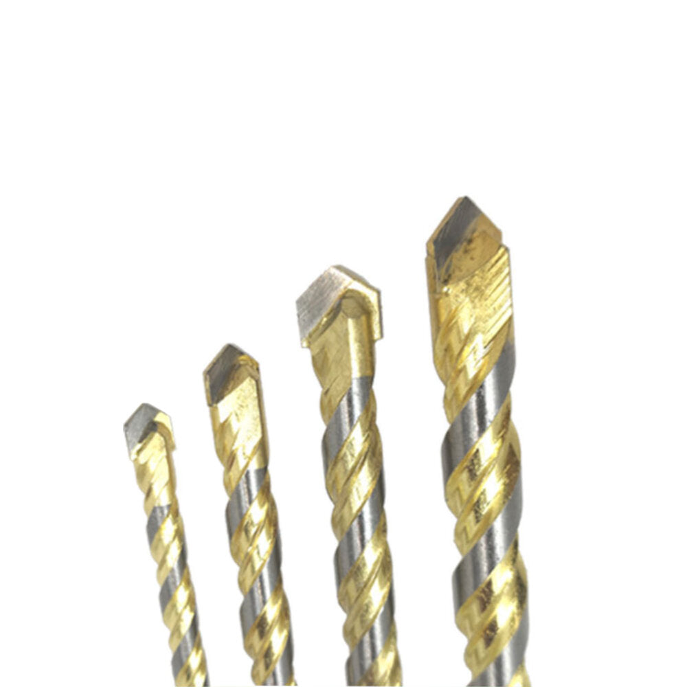 multifunctionele tungsten carbide tip glas boor set driehoek bits voor porselein keramische glas plastic hout