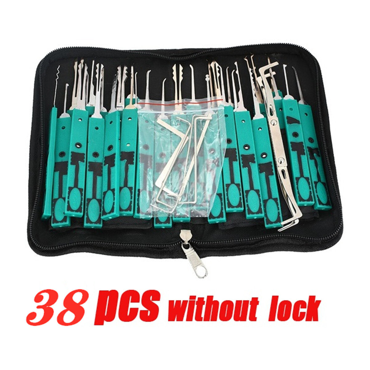 hangslot pick set voor slotenmaker training 38/24/17/15/11/5 stuks lock pick oefen gereedschap haken set