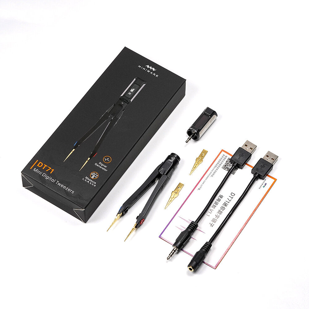 dt71 digitale mini pincet smd tester draagbare lcr meter diode weerstand condensator multimeter frequentie signaal generator