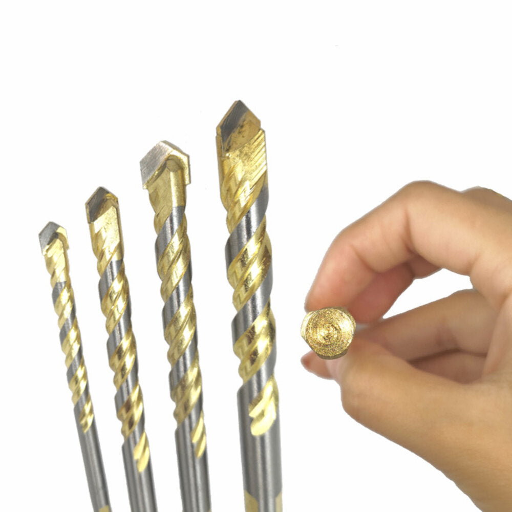 multifunctionele tungsten carbide tip glas boor set driehoek bits voor porselein keramische glas plastic hout