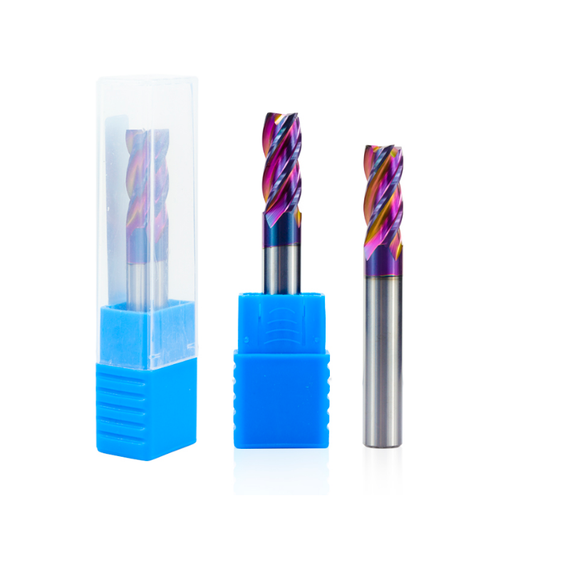 5/6/8/10 / 12mm ultra surface tungsten carbide end mill hrc60 4 flute spiral end milling cutter cnc router bit