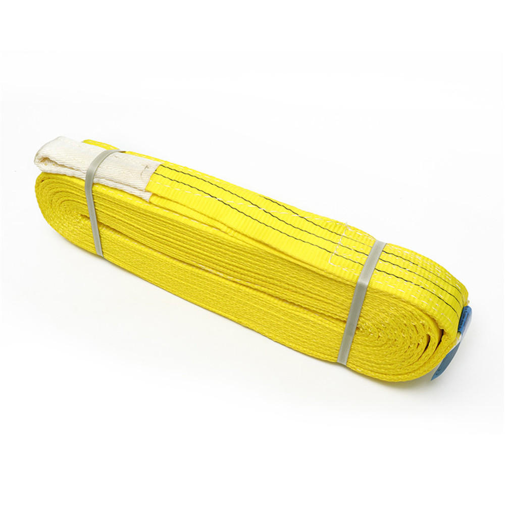 2 m-10 m 3 ton polyester platte webbing hijsband gecertificeerde duplex vrachtriem hijsriem
