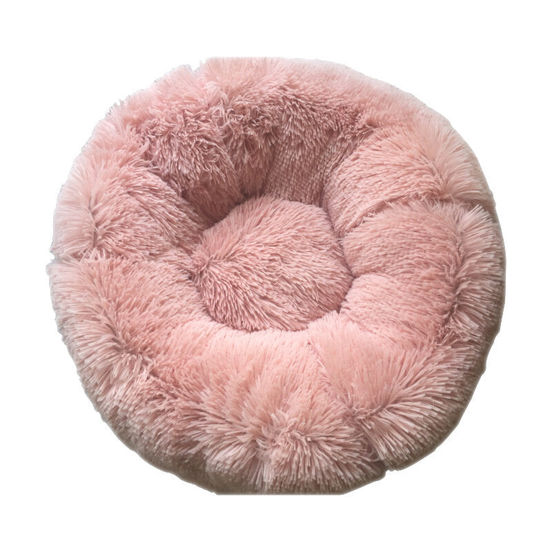 veelkleurig katten- / hondenbed super soft warme ronde diepte super schattige kennel
