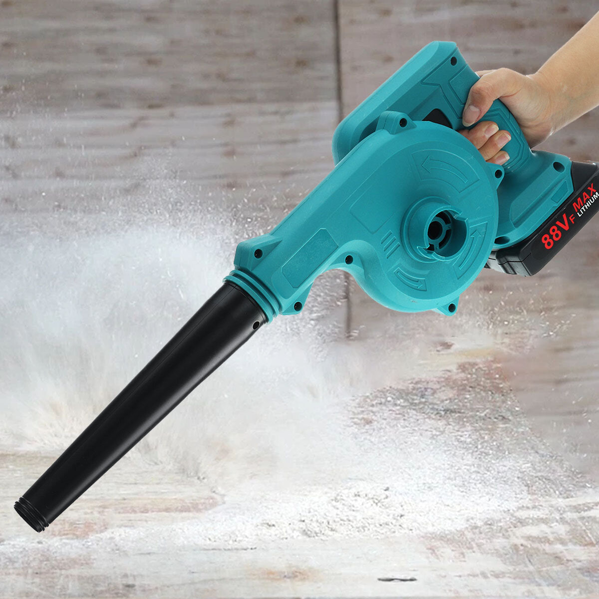 2 in 1 draadloze elektrische luchtblazer & zuig handheld blad computer stofafscheider cleaner stroom tool voor makiita 18v batterij