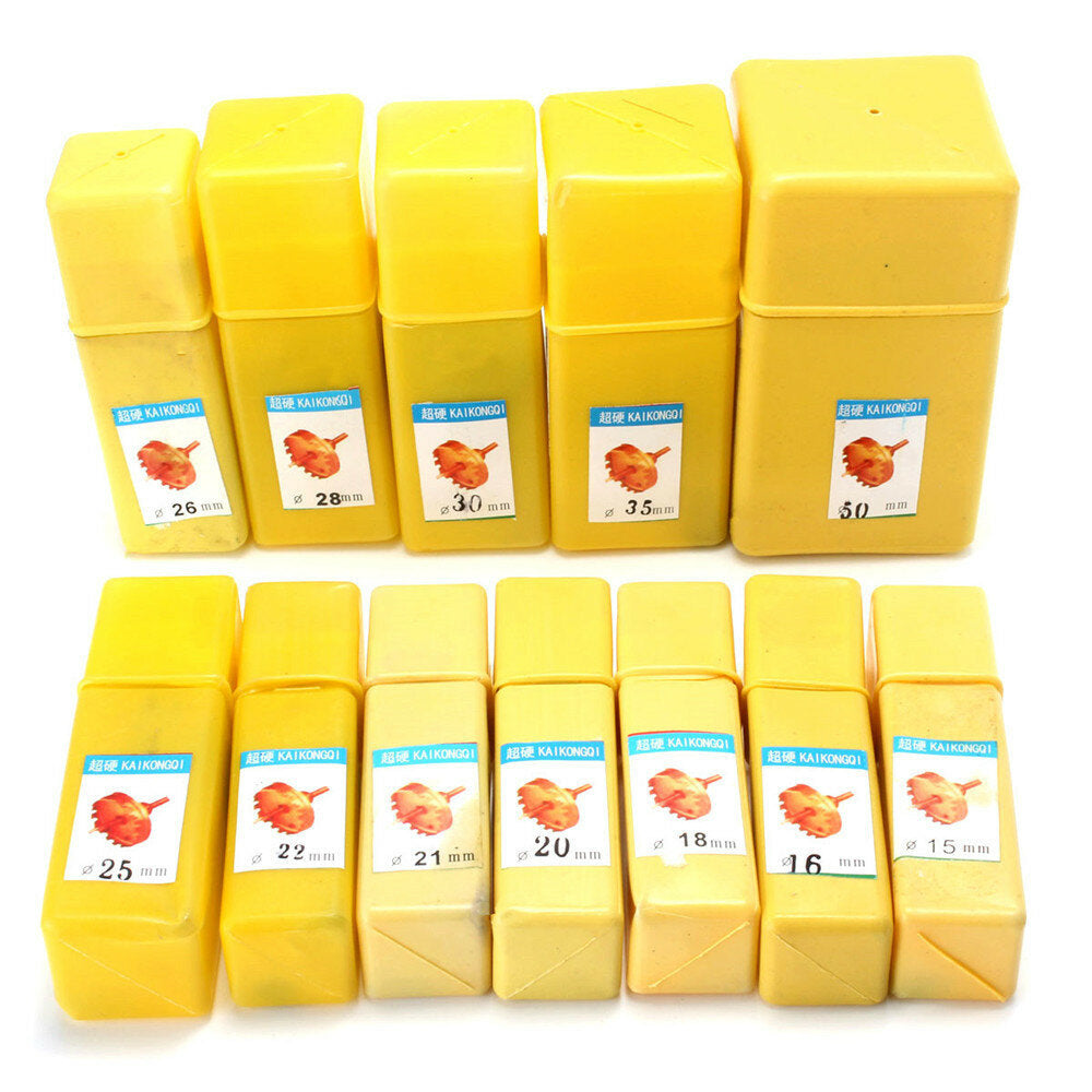 12 stuks 15mm-50mm gatenzaag legering boor set voor hout metaal snijden
