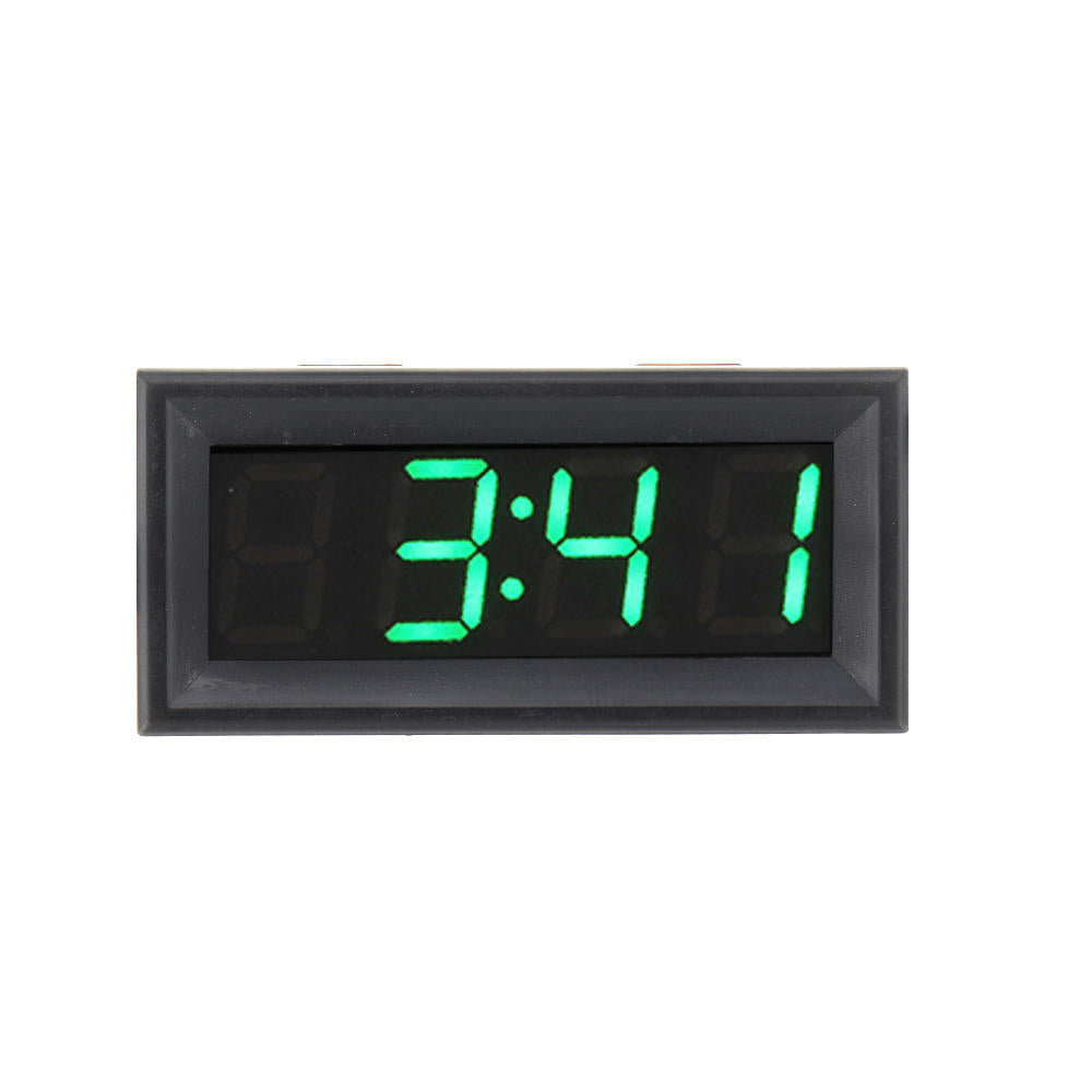 0.56 inch 200v 3-in-1 tijd + temperatuur + voltage display met ntc dc7-30v voltmeter zwart horloge klok digitale tube