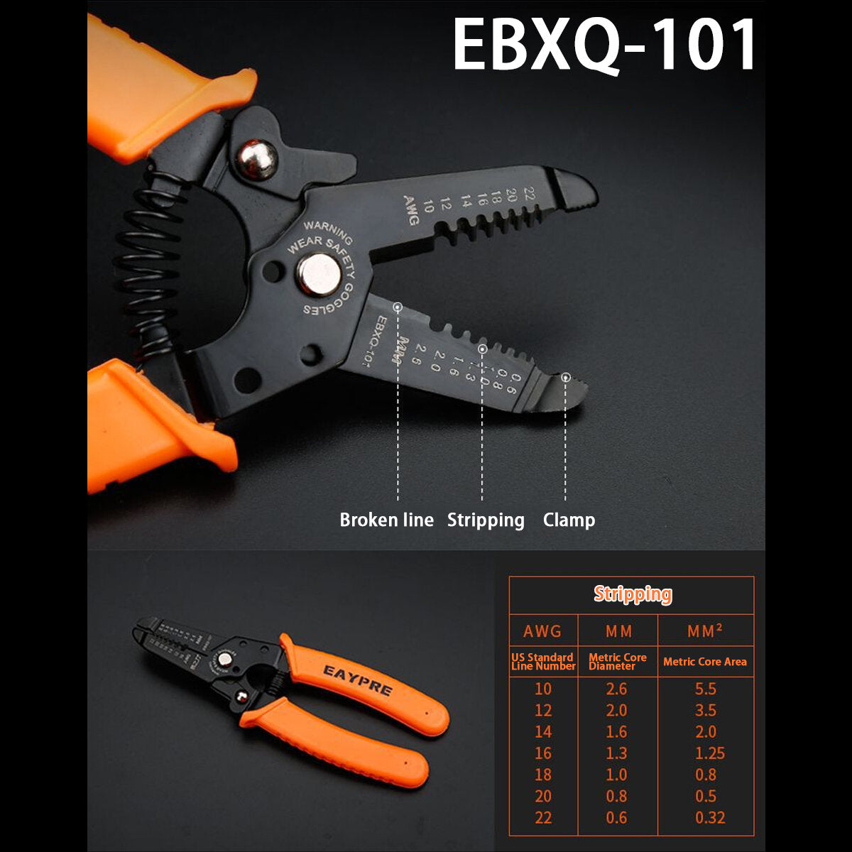 0.2-6mm multifunctionele kabel crimper cutter stripper decrustation draad tang