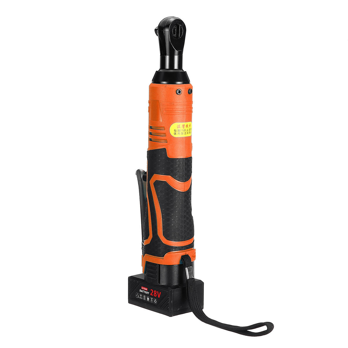 draadloze 3/8 inch elektrische ratelsleutel set haakse moersleutel power ratel tool w/1 stuks lithium-ion batterij