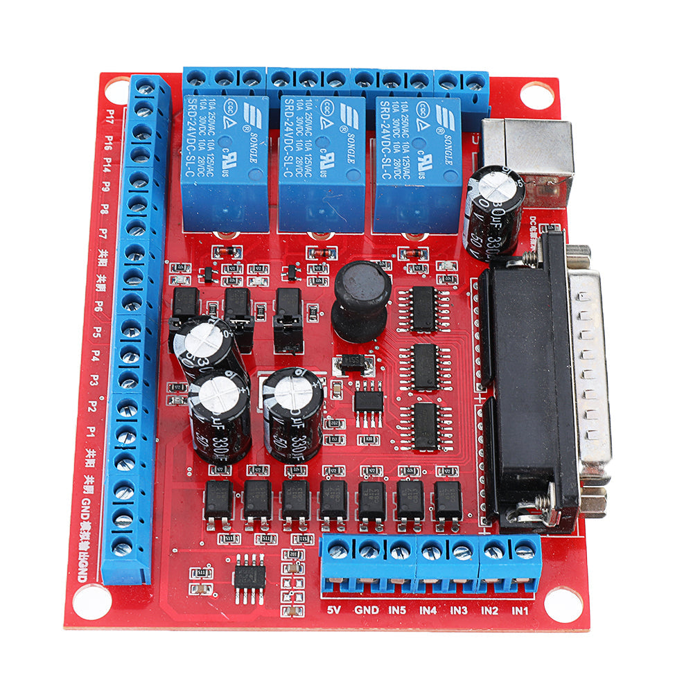 6-assige mach3 graveermachine-interface board pwm spindel cnc stepper stappen motorbesturing board
