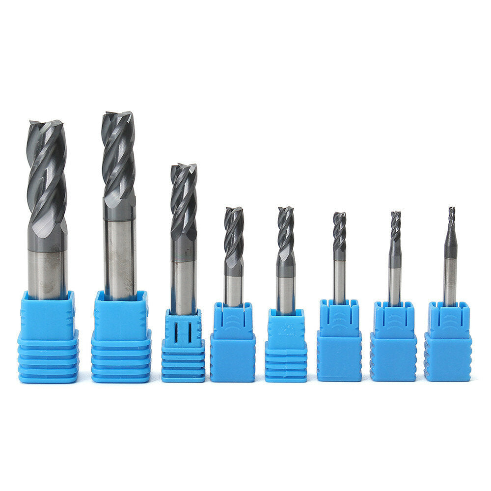 8st 2-12mm 4 fluiten carbide frees set wolfraamstaal frees cnc tool