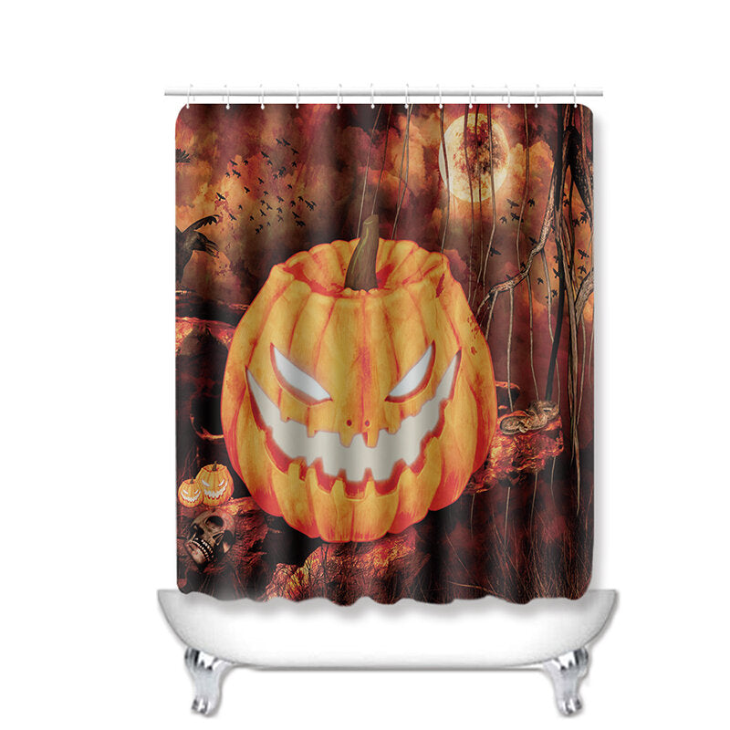 halloween douchegordijn wc soft fluwelen antislip keukenmat type 3
