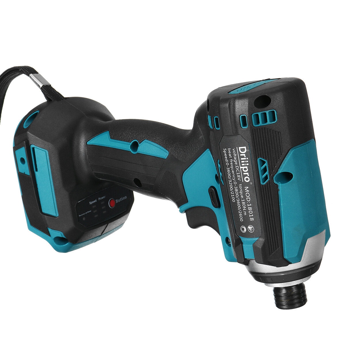 3-lichts draadloze elektrische schroevendraaier 3 snelheden draagbare elektrische schroevendraaier voor makita 18v-batterij