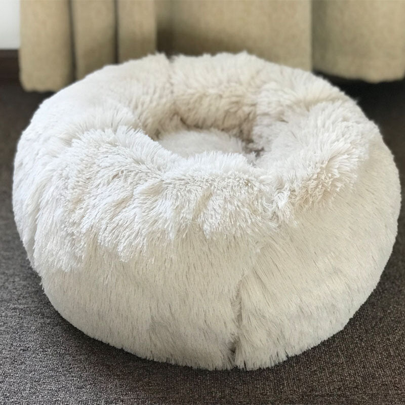 veelkleurig katten- / hondenbed super soft warme ronde diepte super schattige kennel