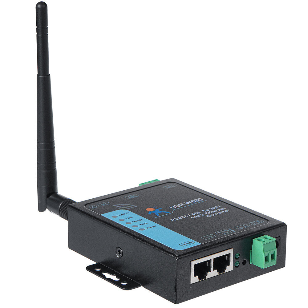 dubbele netwerkpoort wifi seriële server rs485/232 seriële poort naar wi-fi ethernet usr-w630