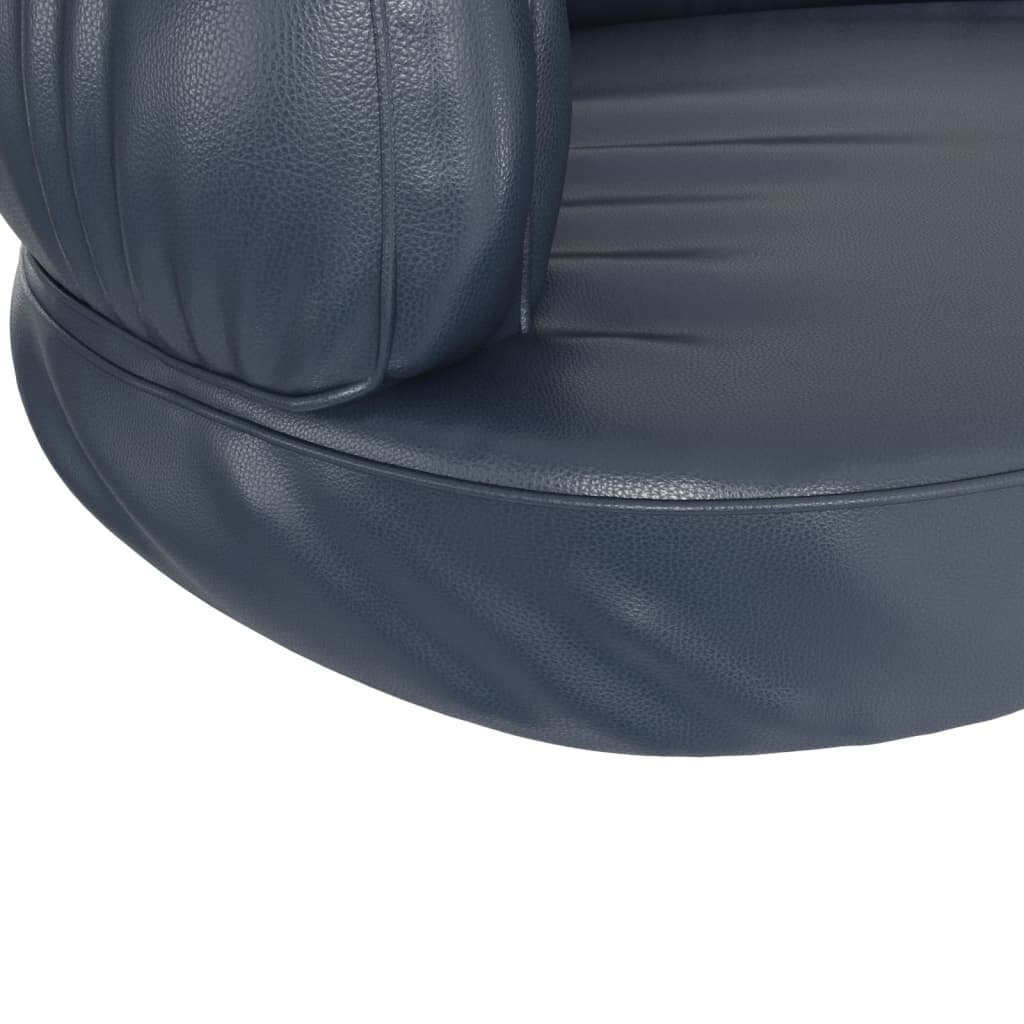 hondenmand ergonomisch schuim 60x42 cm kunstleer donkerblauw