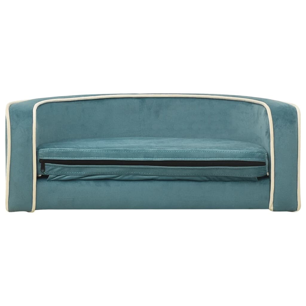 hondensofa opvouwbaar 73x67x26 cm pluche turquoise