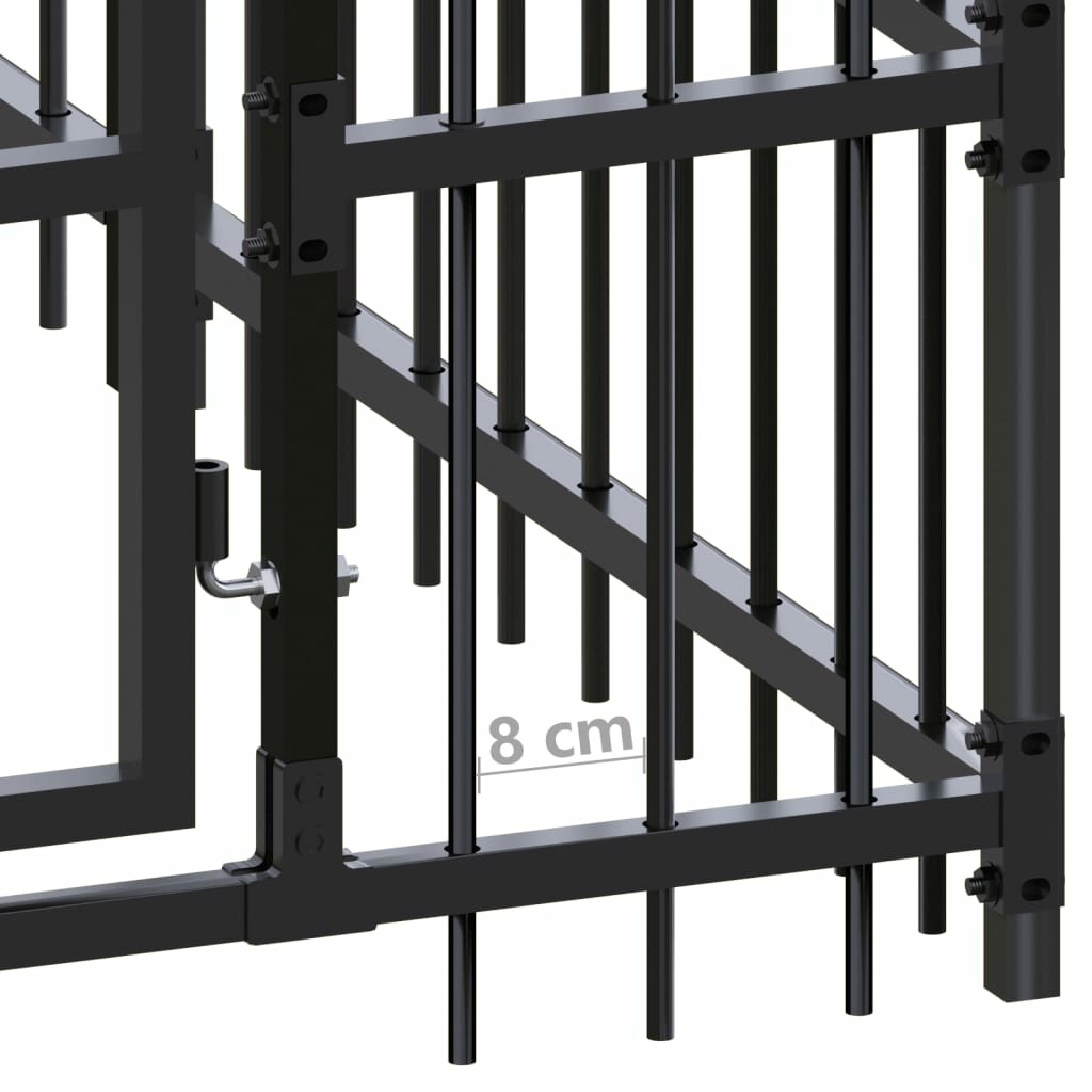 buiten hondenkennel staal 39.7 ft²