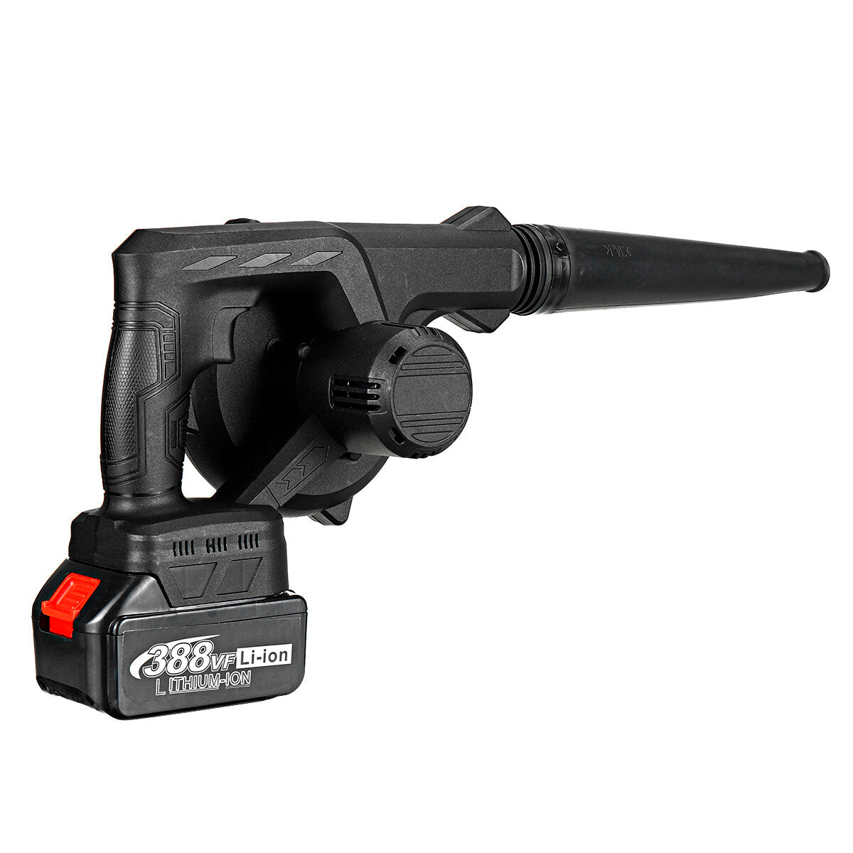 1600w draadloze elektrische luchtblazer vacuüm stofzuiger bladblazer blazen & zuiggereedschap w/1/2 batterij