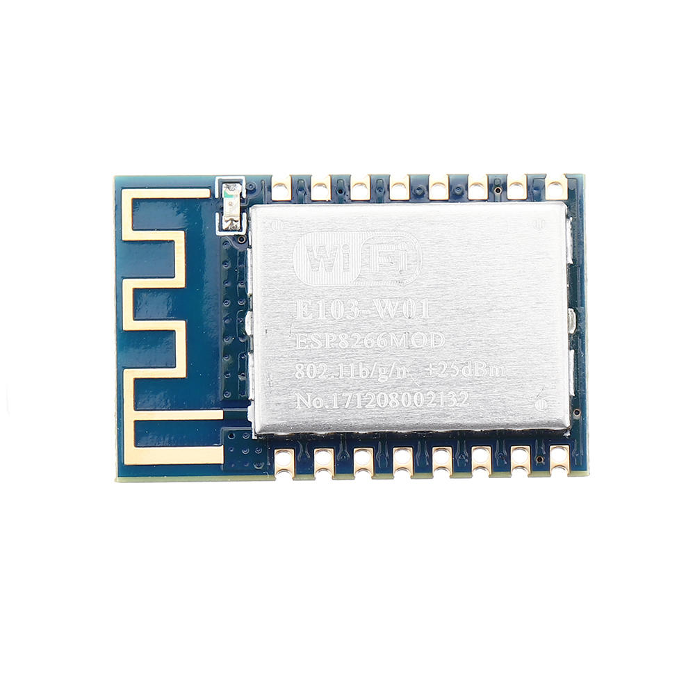 e103-w01 wifi esp8266ex 2.4 ghz 100 mw pcb-antenne iot uhf draadloze transceiver esp8266 zender en ontvanger rf module