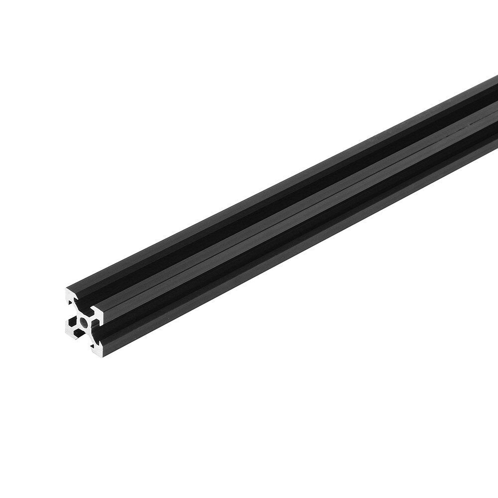 black 2020 v-sleuf aluminium profiel extrusieframe 100-1000 mm voor cnc lasergraveermachine