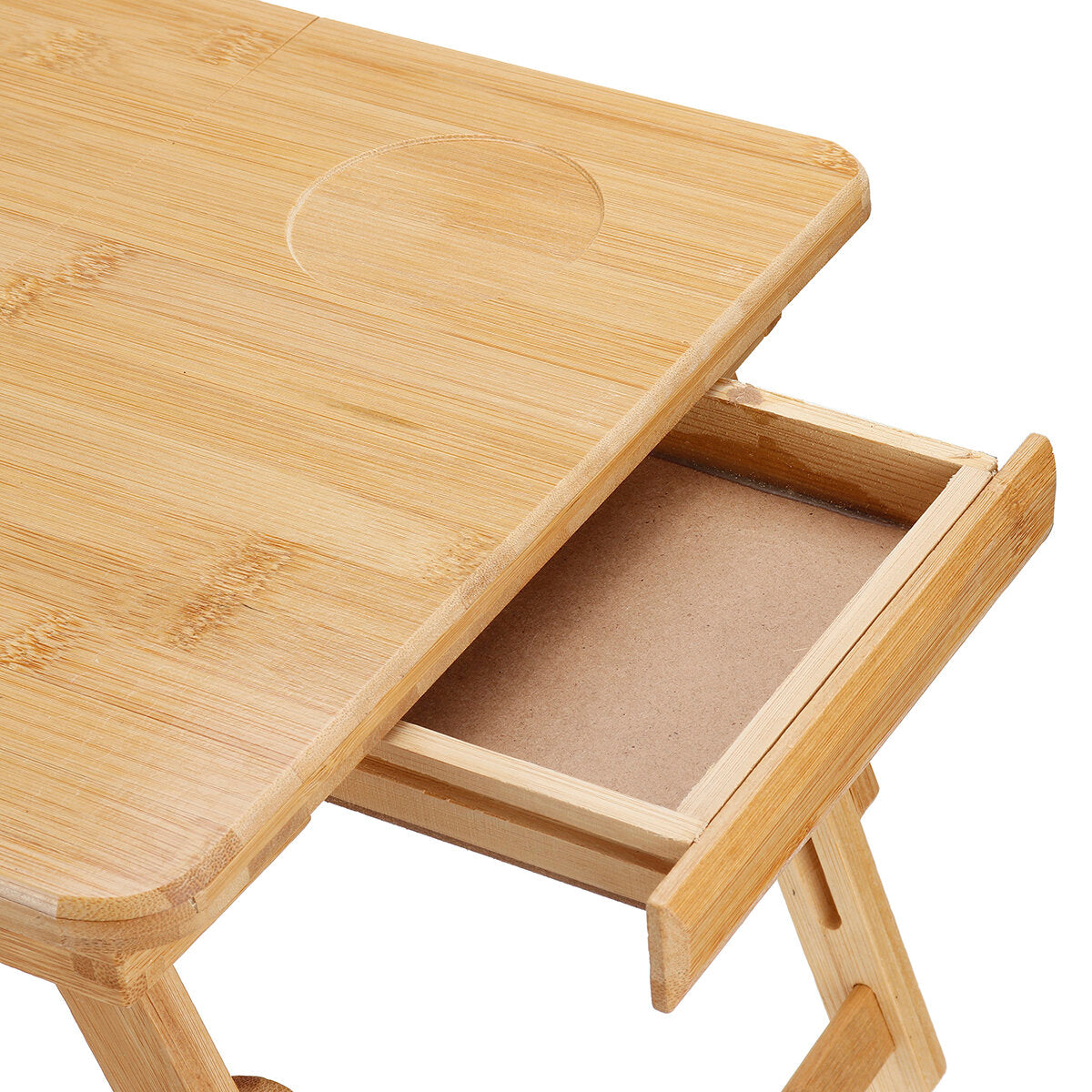 portable deluxe bamboo laptop bed bureau table foldable workstation tray lap