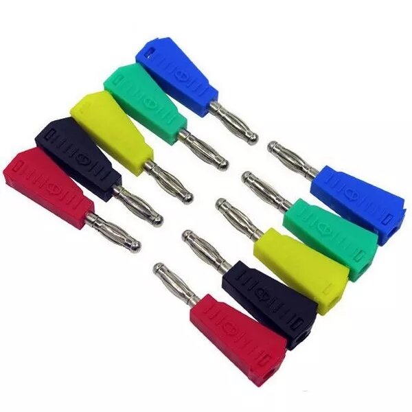 p3002 100 stuks rode 4 mm stapelbare vernikkelde luidspreker-multimeter banana plug connector testprobe-binding
