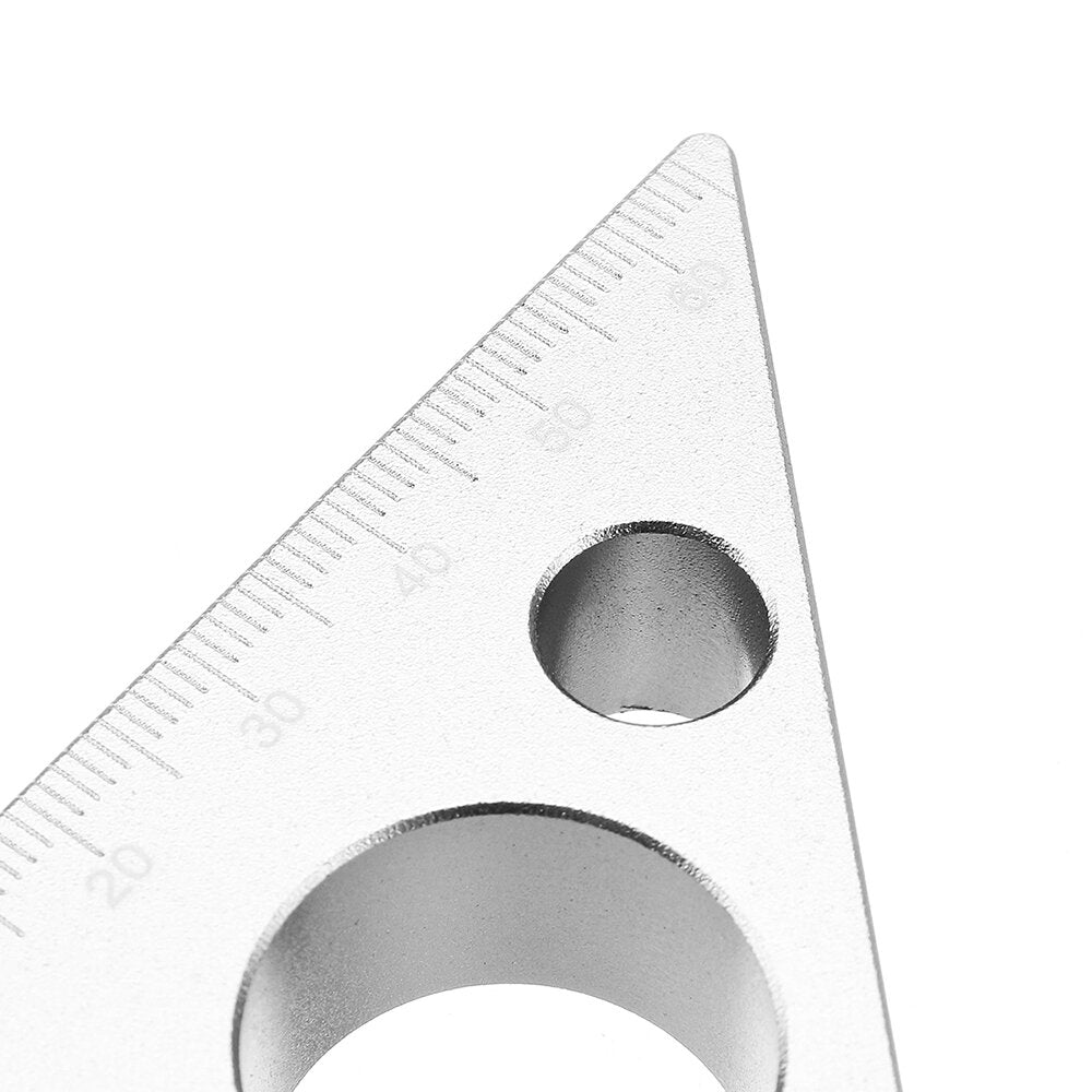 90 graden aluminiumlegering hoogte liniaal metrische inch houtbewerking driehoekige liniaal