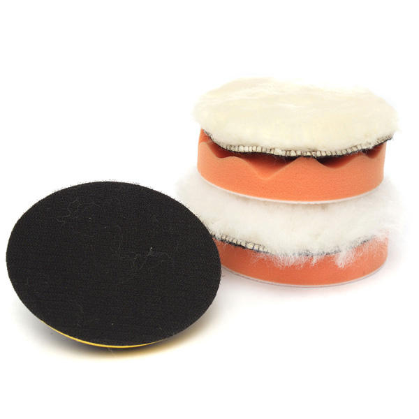 6 stuks 5 inch 125mm polijsten polijstpad kit polijsten met booradapter m10 voor dremel