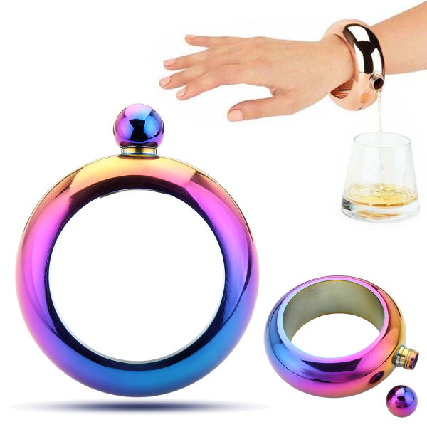 flacon armband heupfles roestvrij spiegel whisky drinkware trechter
