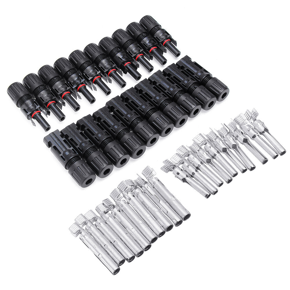 10 pairs mc4 connector mannelijke en vrouwelijke mc4 zonnepaneel connector 30a 1000 v voor pv-kabel 2.5 / 4 / 6mm zonnepaneel sluit