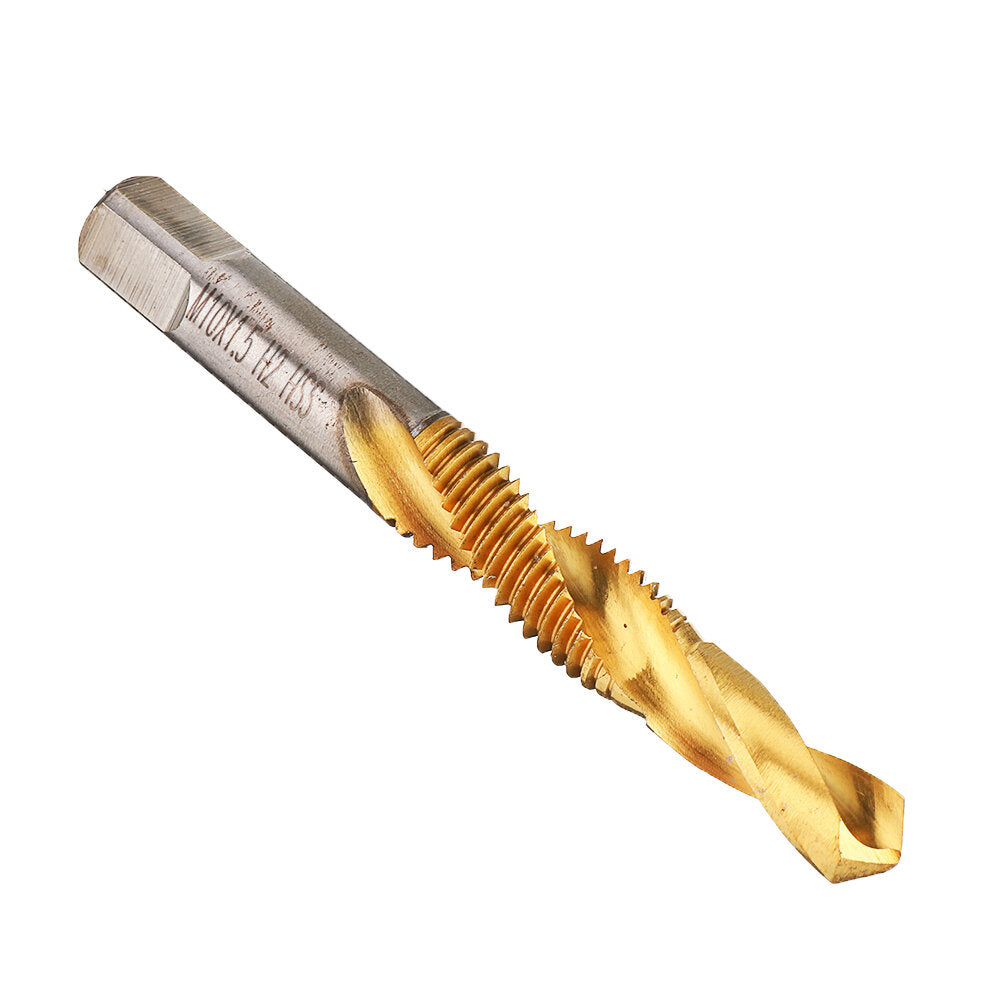 10 stuks m3-10 verzinkboor boor hss titanium coating m3/4/5/6/8/10 tikken afschuinen boormachine draad tap