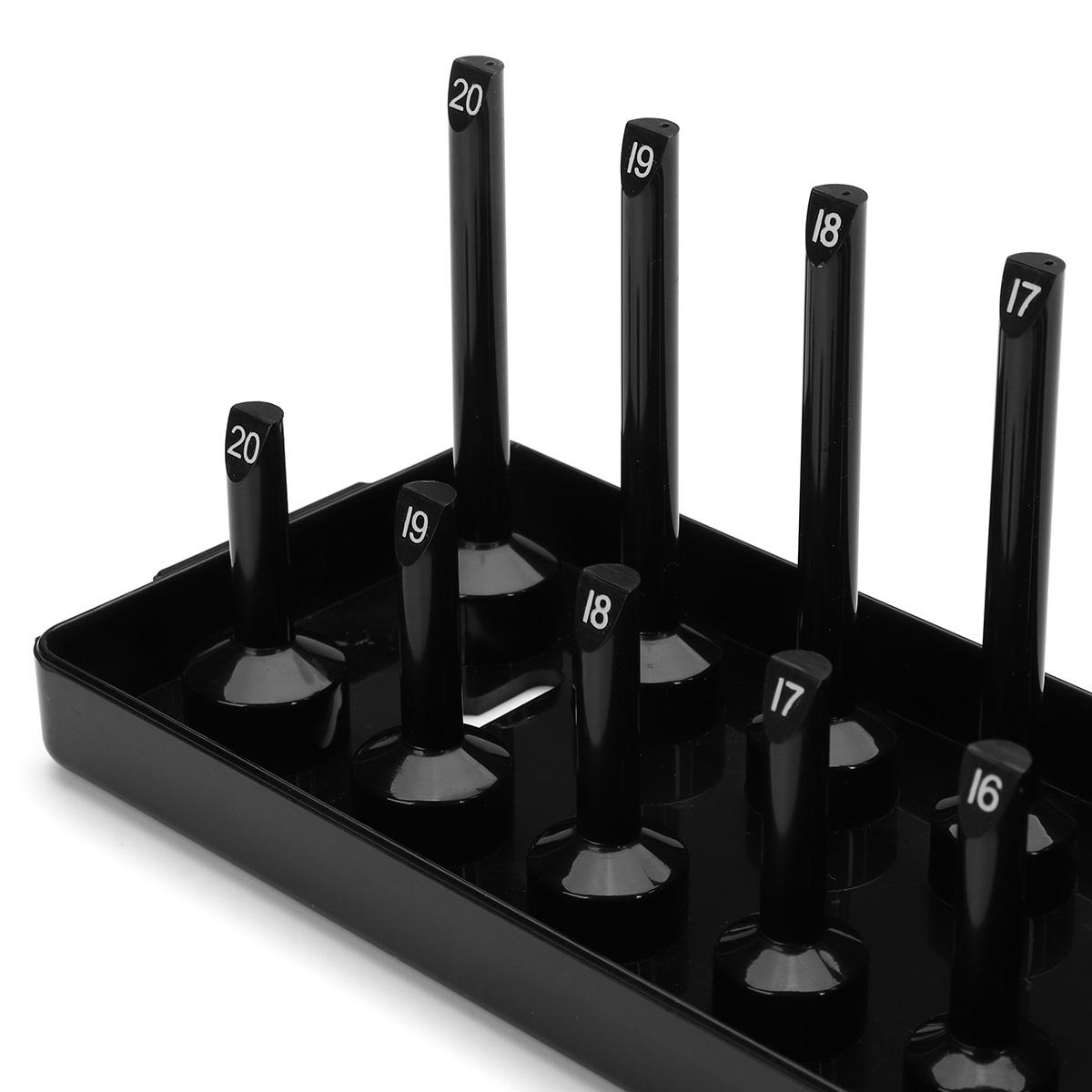 30 slot 3/8 inch metric socket rack opslag rail lade houder plank organizer machines onderdelen