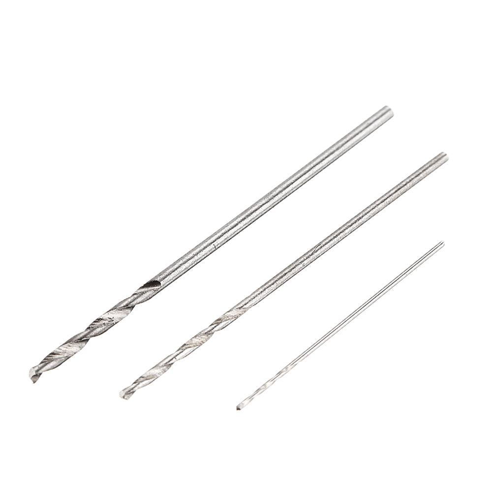 10 stuks 0.4-2.0mm boor hss hoge snelheid stalen rechte schacht spiraalboor voor hand spiraalboor