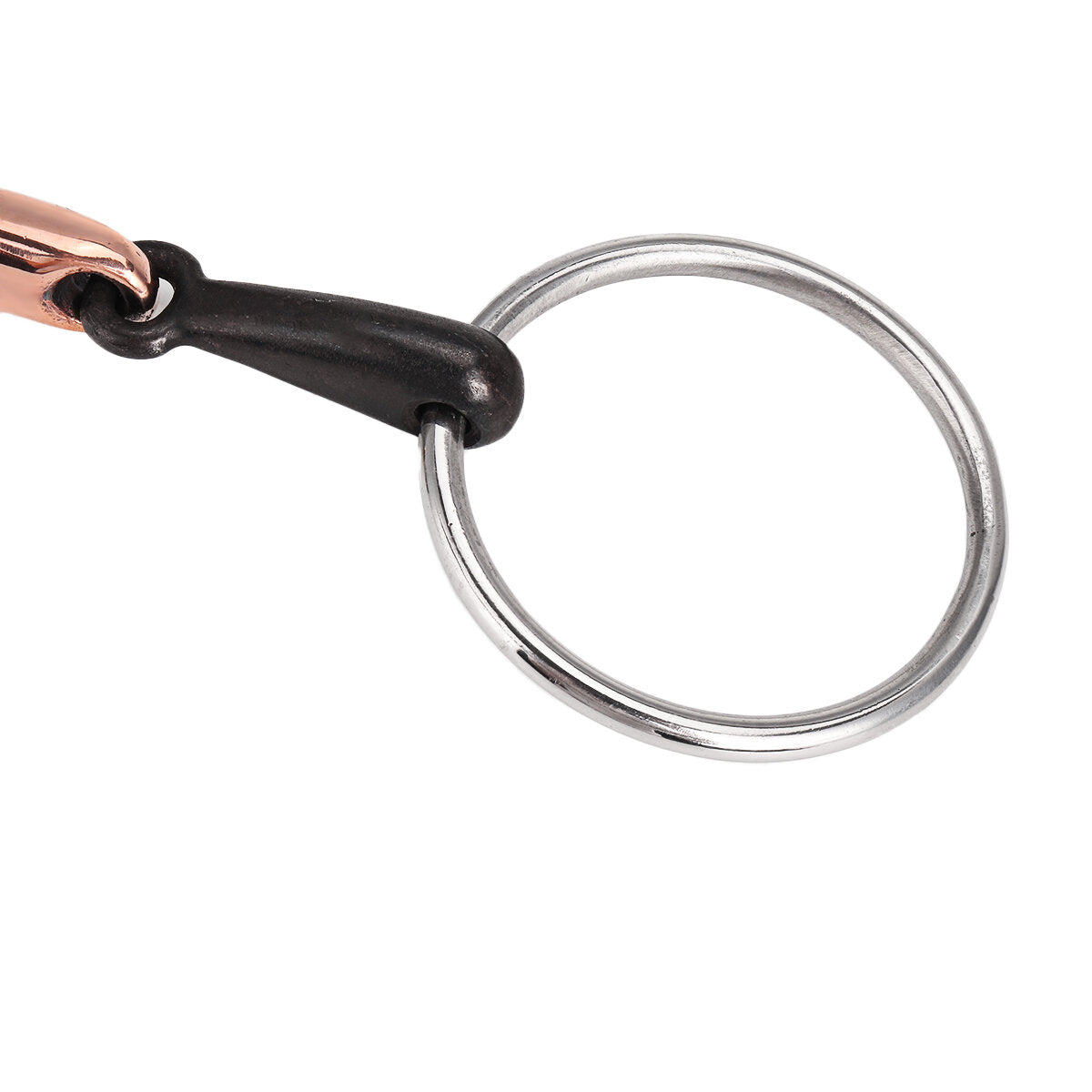 105/115/125 mm roestvrijstalen paardenmondring met enkel bit. paardensporttrens