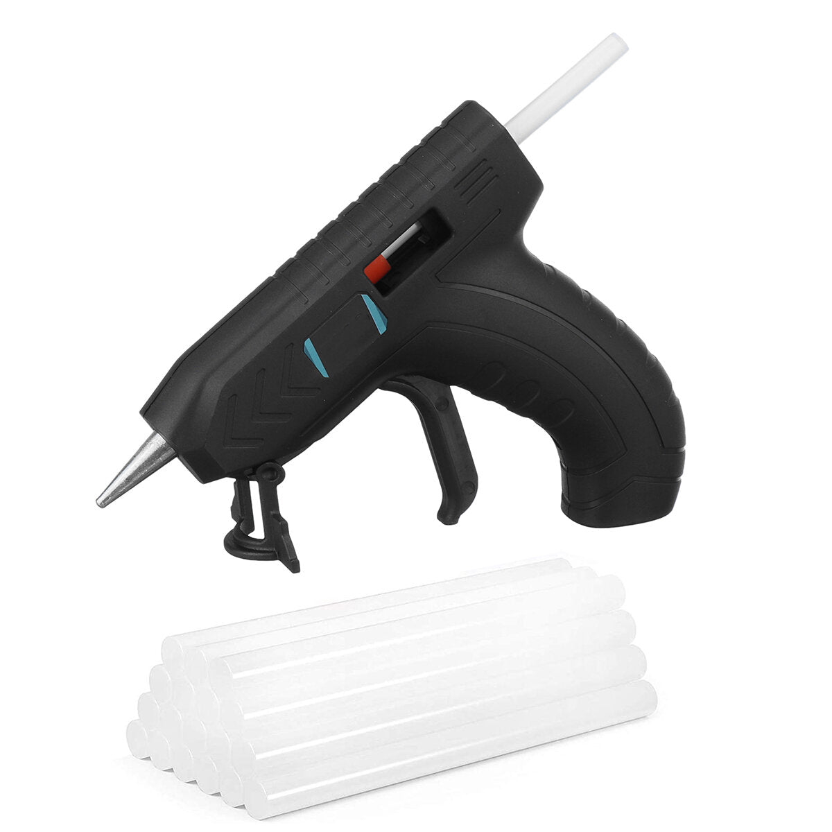 3.6 v draadloze dhz hot lijmpistolen 1800 mah li-ion lijm hand craft power tool w / 10/40/100 stuks lijm sticks