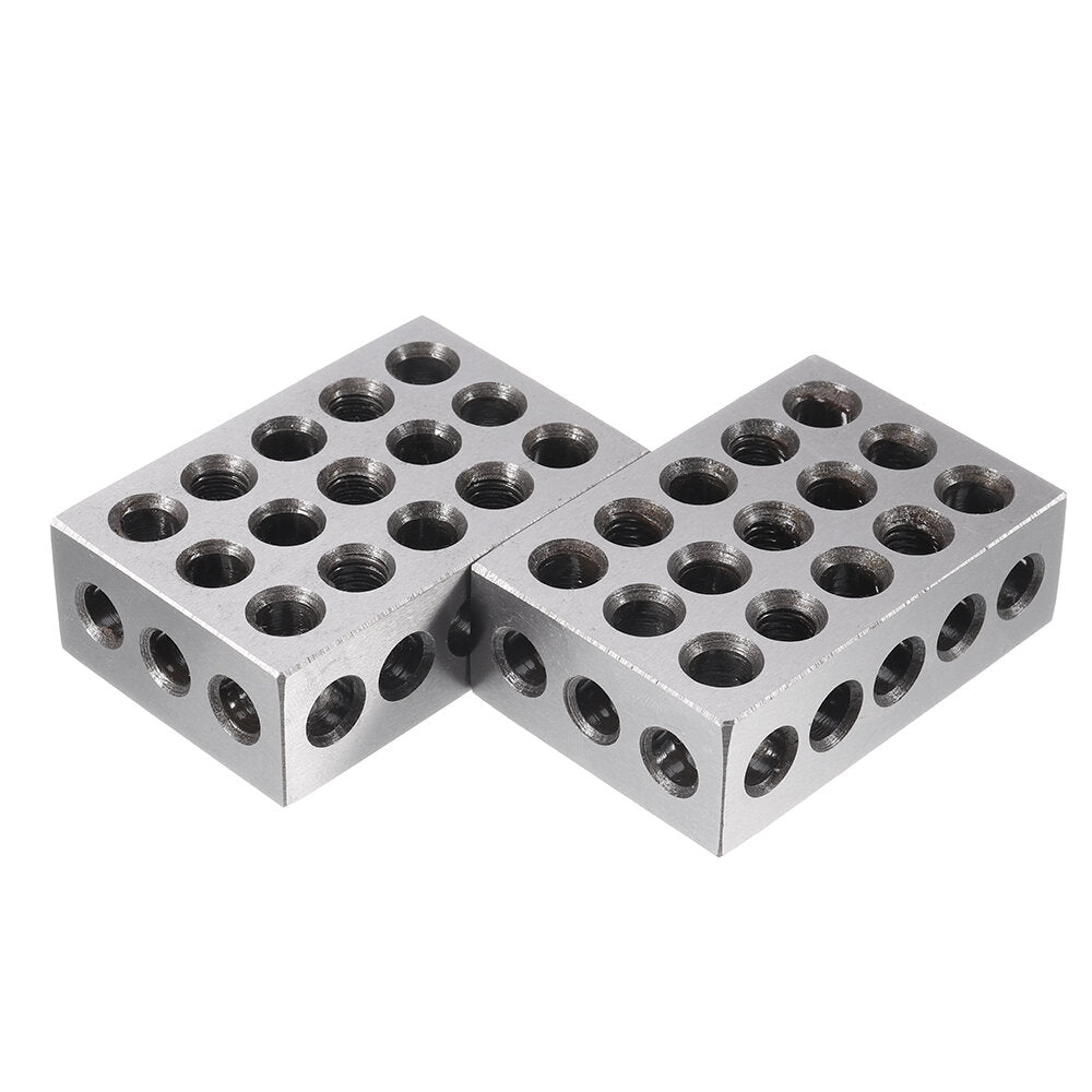 2 stuks 25x50x75mm blokken 23 gaten parallel klemblok draaibank gereedschap precisie 0.005mm