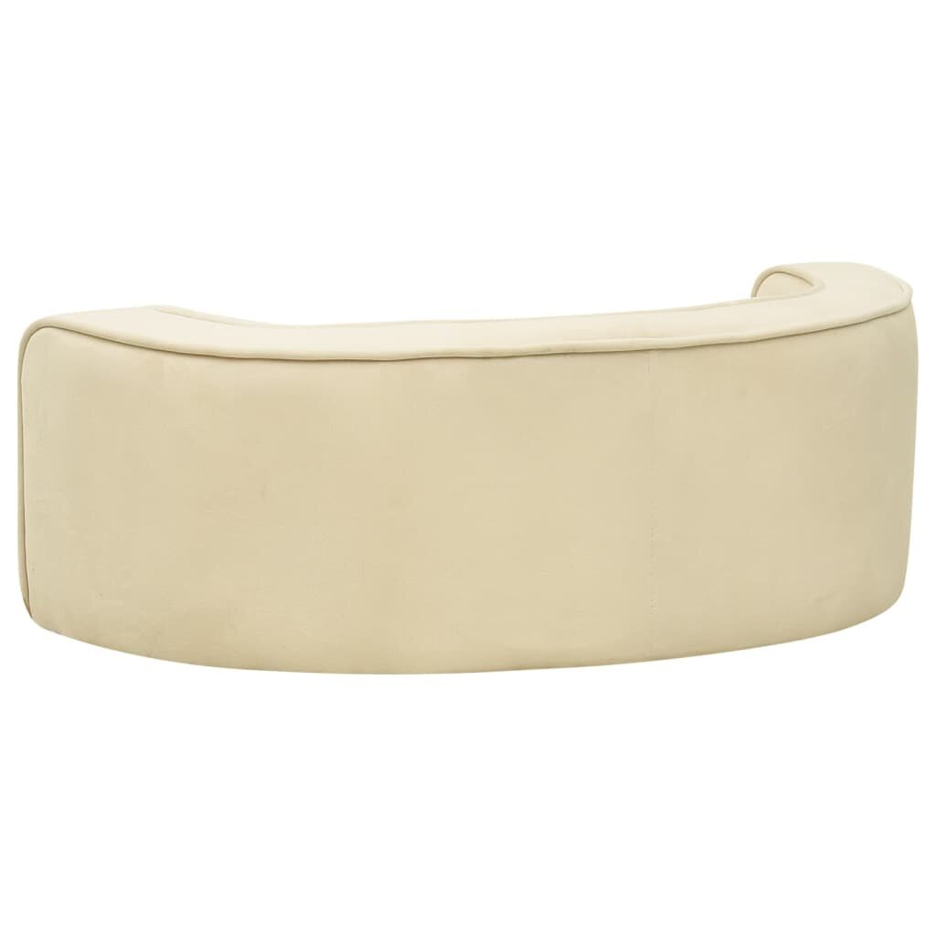 hondensofa opvouwbaar 73x67x26 cm pluche crèmekleurig