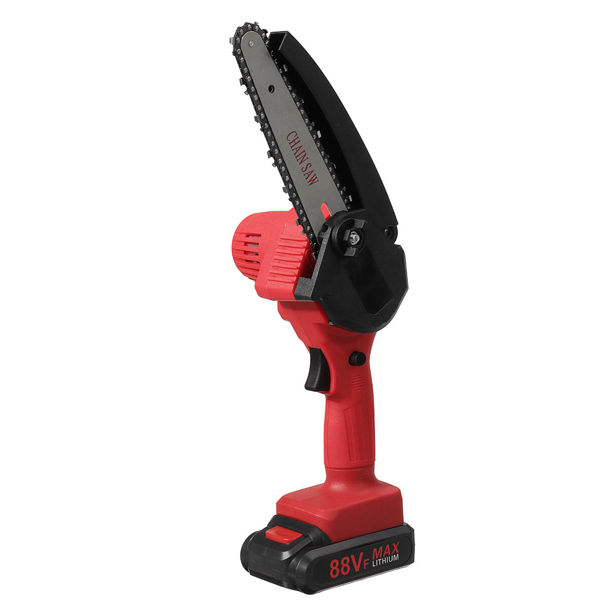 kiwarm 88vf 6 inch oplaadbare kettingzaag eenhandige kettingzaag houtsnijder tool digitale display indicator batterij