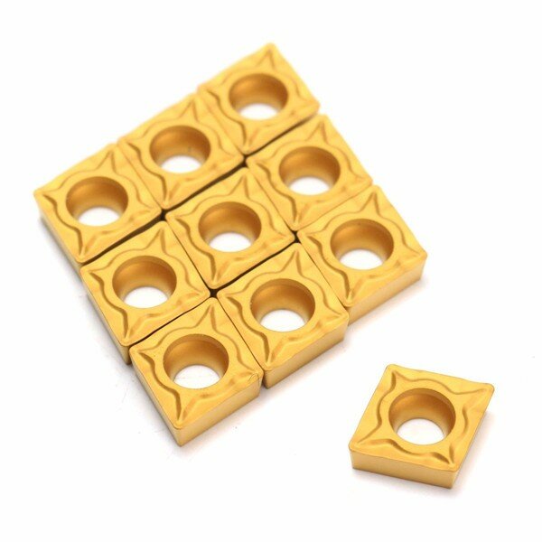 10 stuks ccmt060204-hm ybc251 carbide insert titanium coated carbide cutter