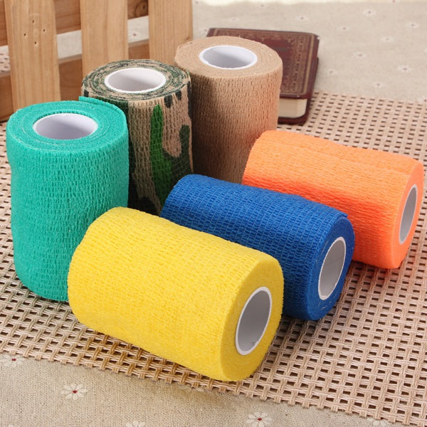 multicolor ourdoor sports zelfklevende elastische gauze tape care bandage