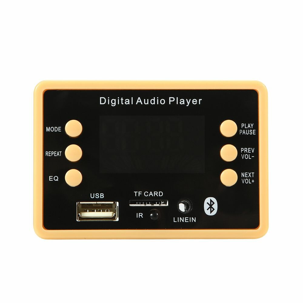 bluetooth 5.0 auto mp3 audio decoder board lossless formaat map afspelen fm usb tf-kaart met colorful scherm afstandsbediening