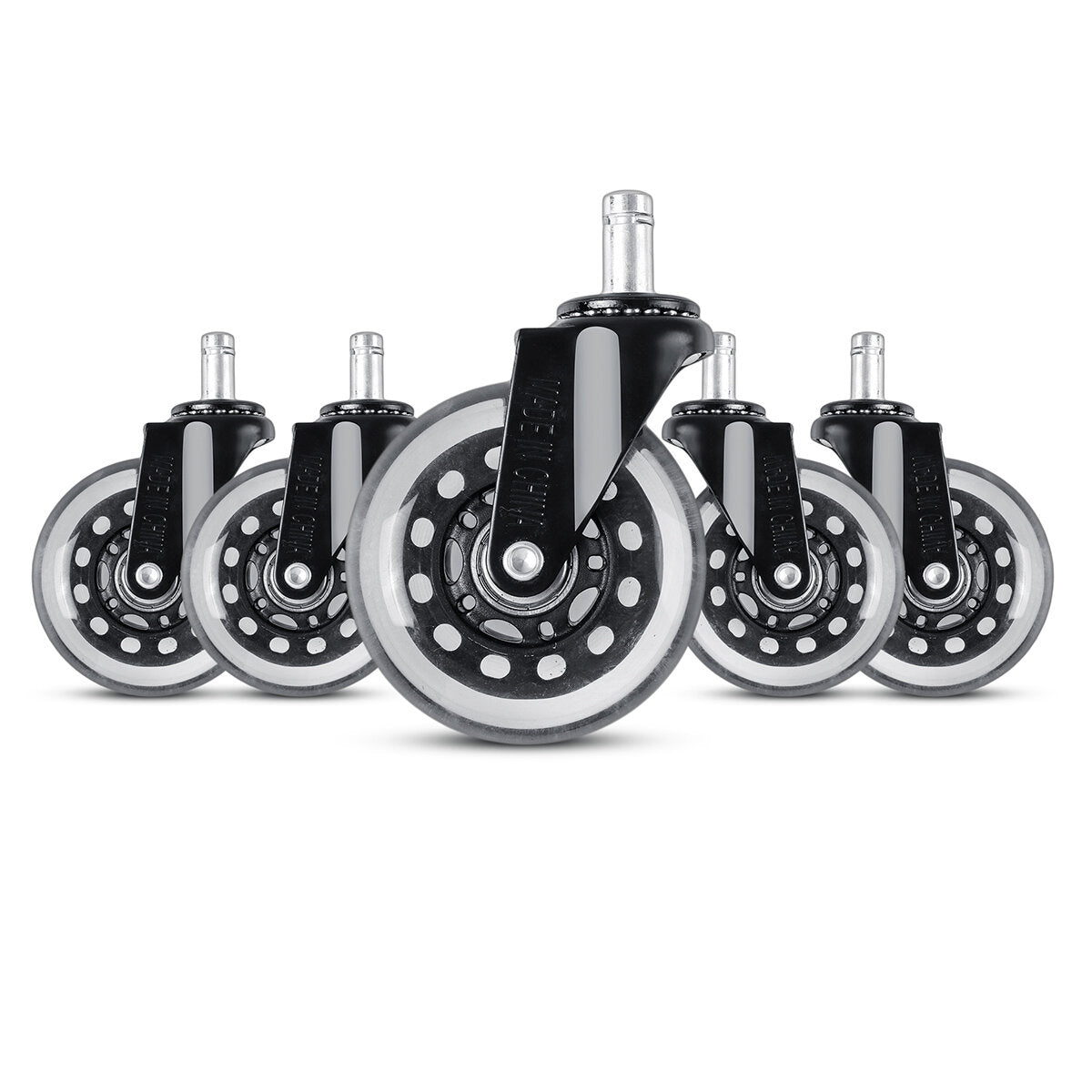 5 stuks bureaustoel wielrollen meubels caster vervanging swivel rubbers