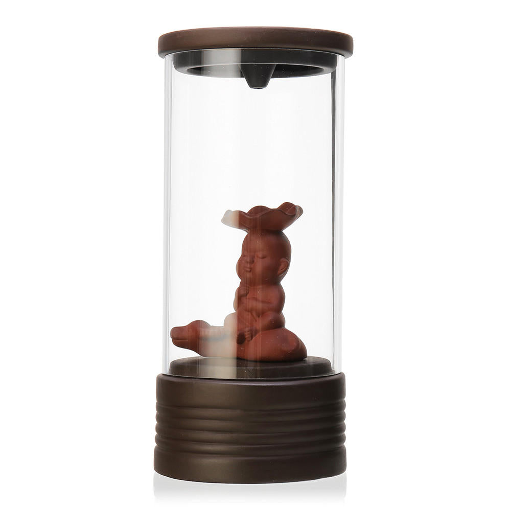 retro keramische draak terugstromen wierookbrander glas cirkel decoratie