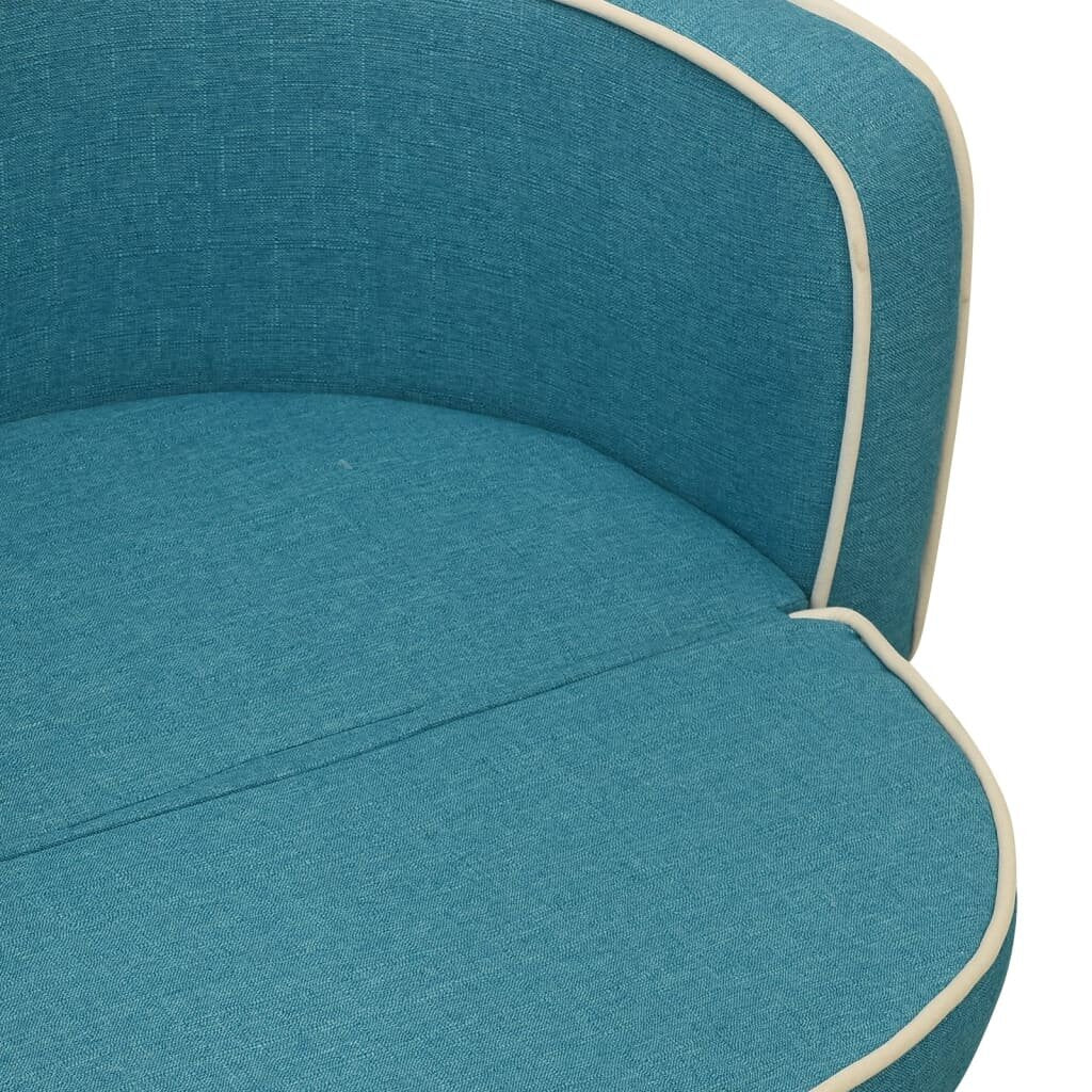 hondensofa opvouwbaar 76x71x30 cm linnen turquoise