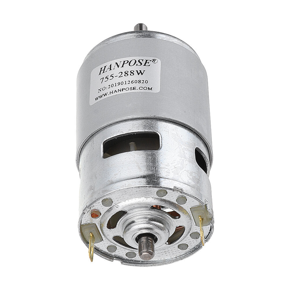 hanpose 775 motor dc 12v 24v 80w 150w 288w dc motor grote koppel high power dc motor dubbele kogellager spindel motor