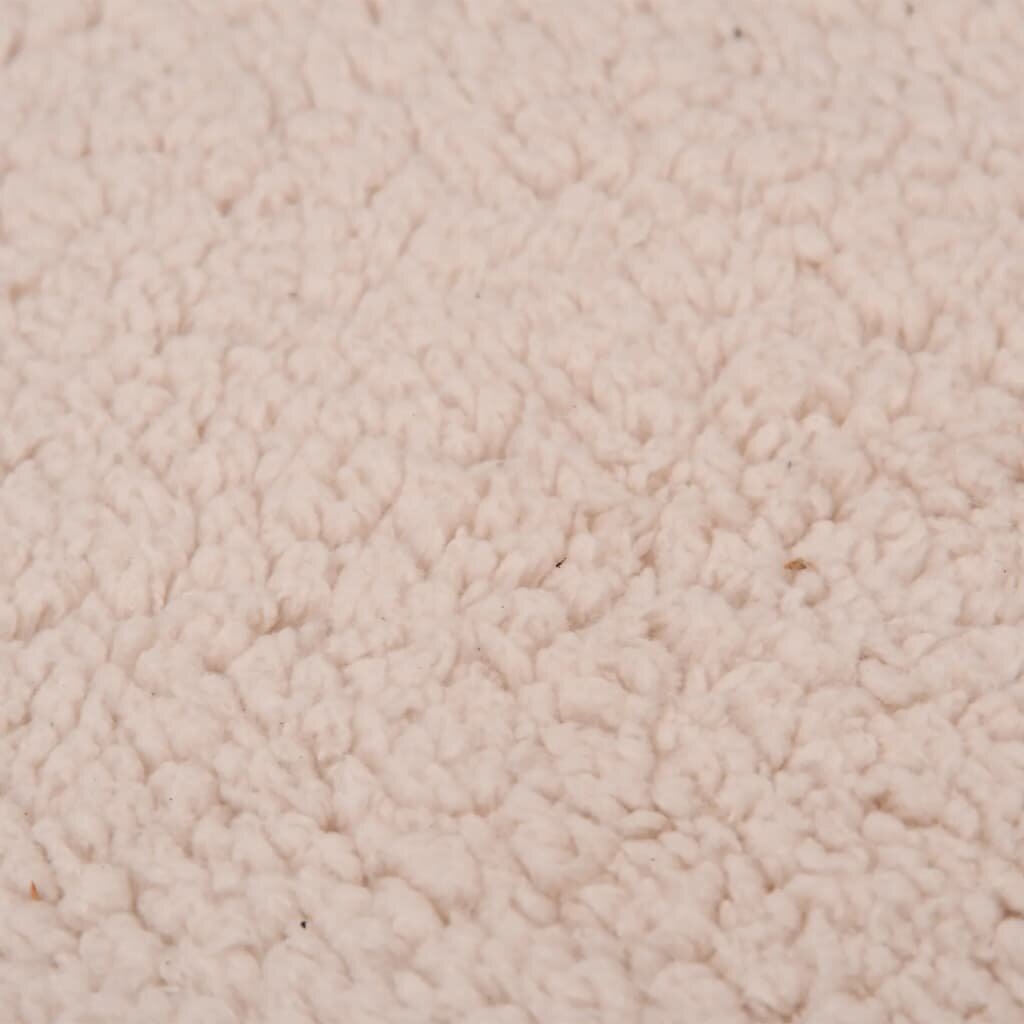 hondenmand ergonomisch linnen look 75x53 cm fleece bruin