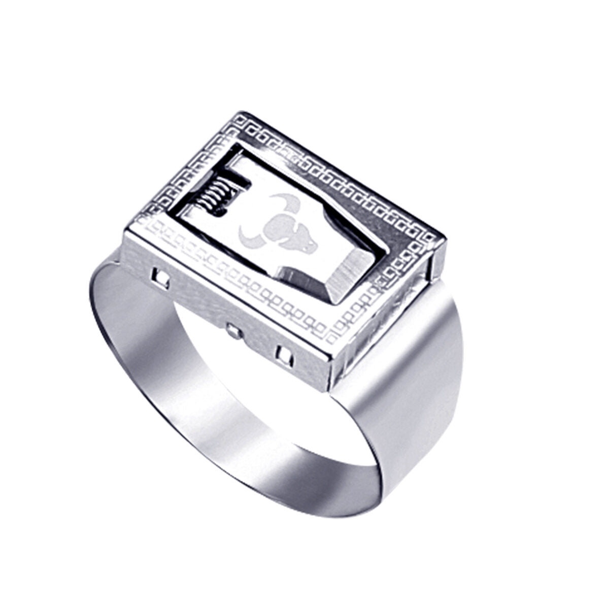12 constellation zelfbescherming ring body guard ring onzichtbaarheid verborgen ring blade emergency rescue survival cut tool