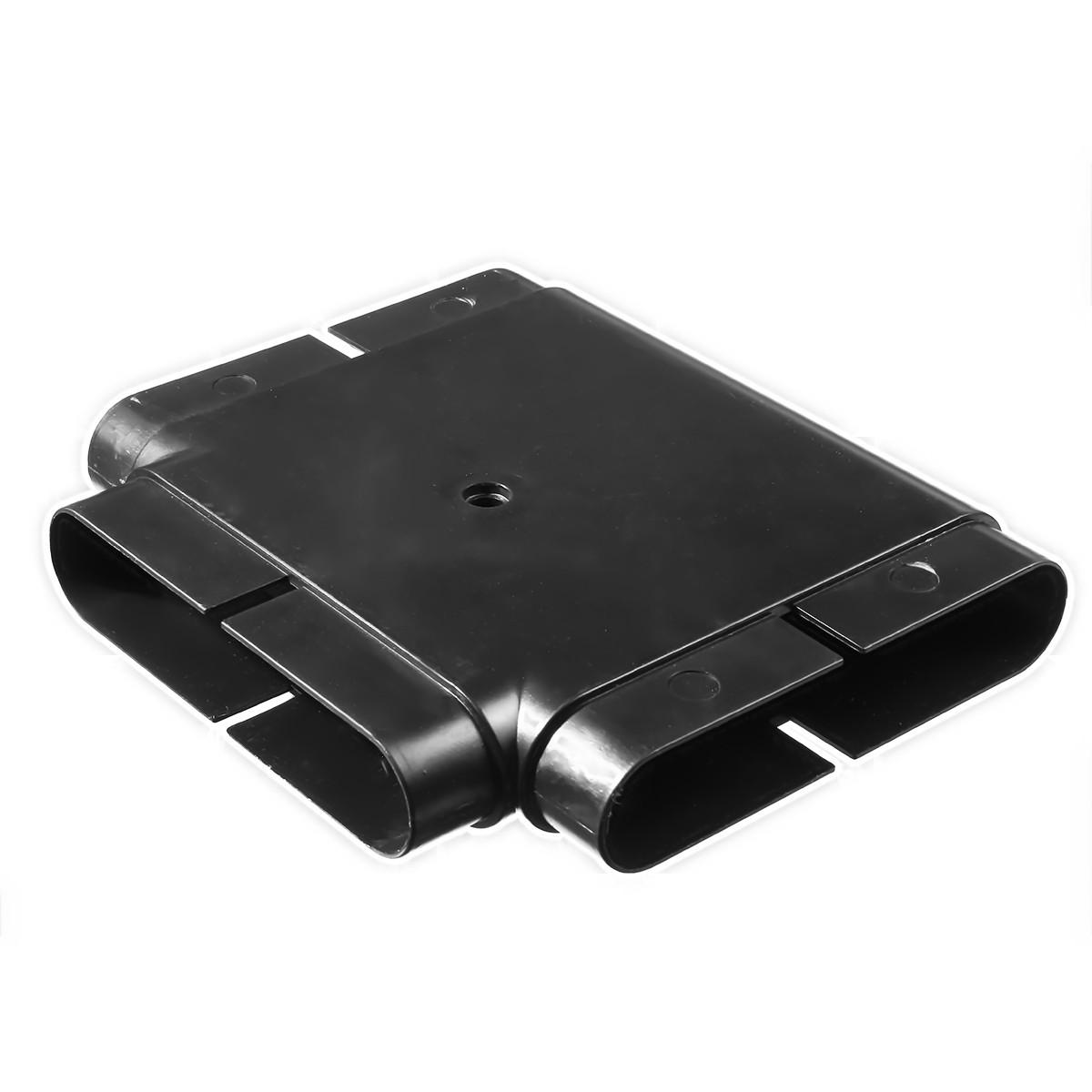 pvc ventilatiesysteem milieubescherming platte pvc buis t-stuk connector 132x30mm