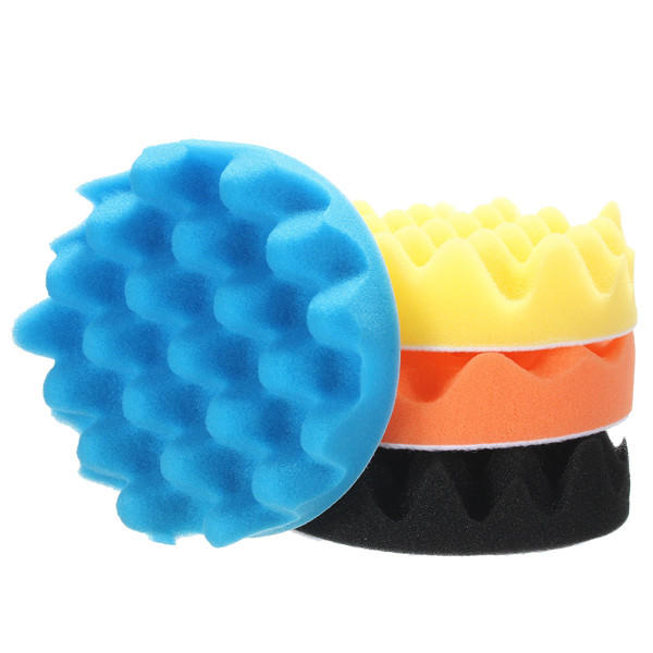 4 stuks spons polijsten polijsten buis padset 3 / 4/5/6/7 inch voor car polisher